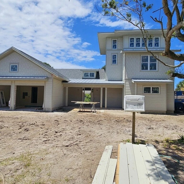 New custom home exterior painted by Massey III Painting
