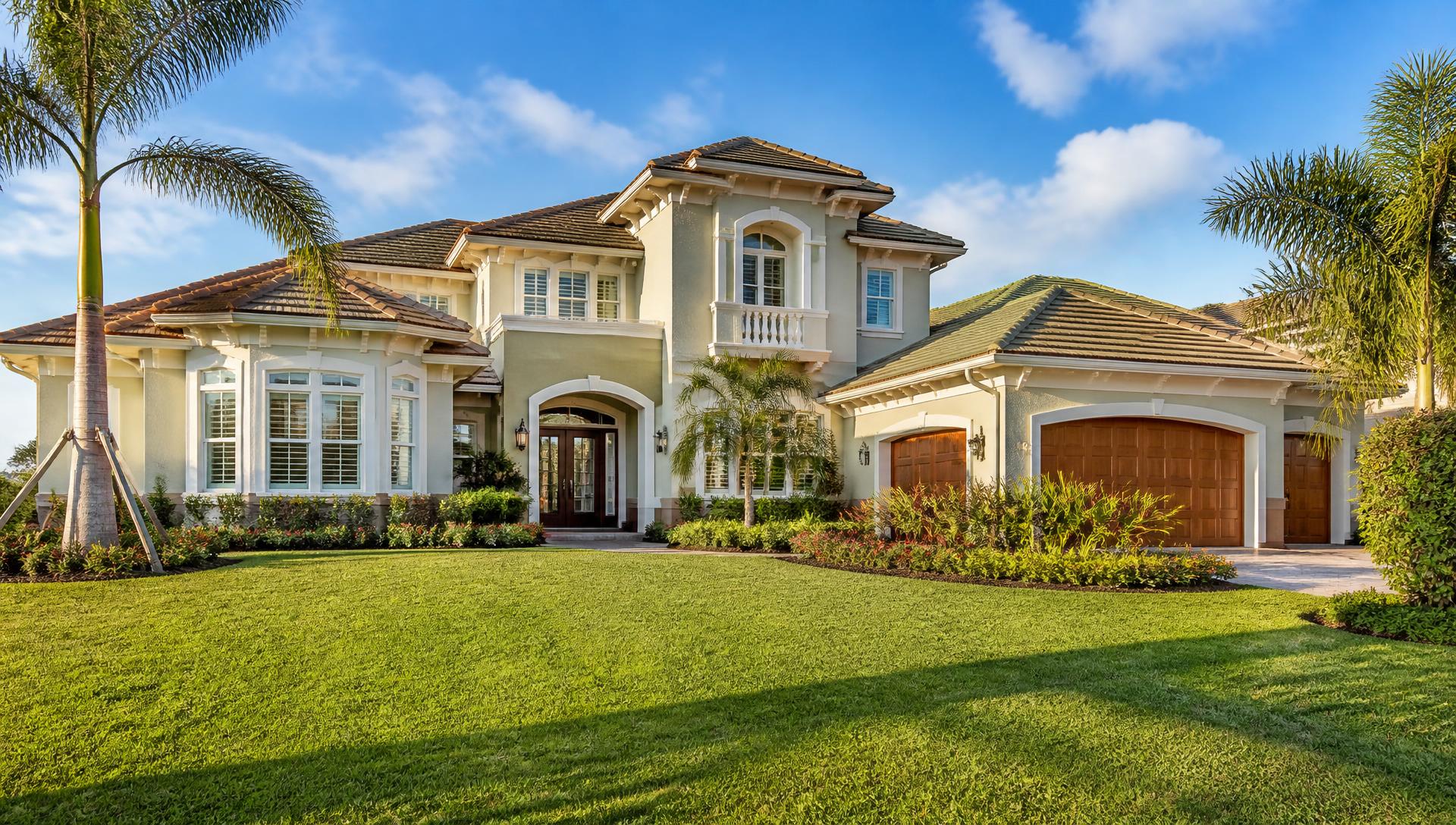 Freshly painted custom home in Palatka Florida